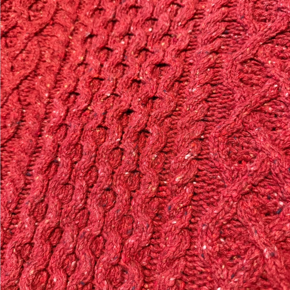 Aran Sweater Market Ireland Cable Knit Wool Cashmere Sweater M - Picture 6 of 10
